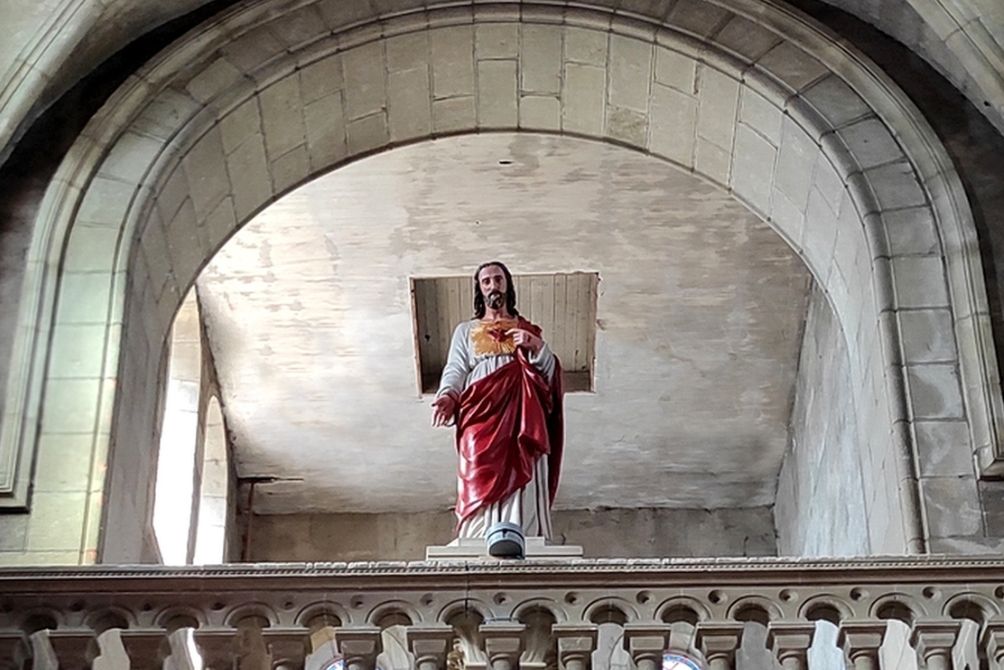 Restauration de la statue du Sacré Cœur - Notre-Dame de l'Alliance - Pôle de Lapalisse