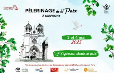 Affiche pélerinage de la paix à Souvigny 3 et 4 mai 2025 PA